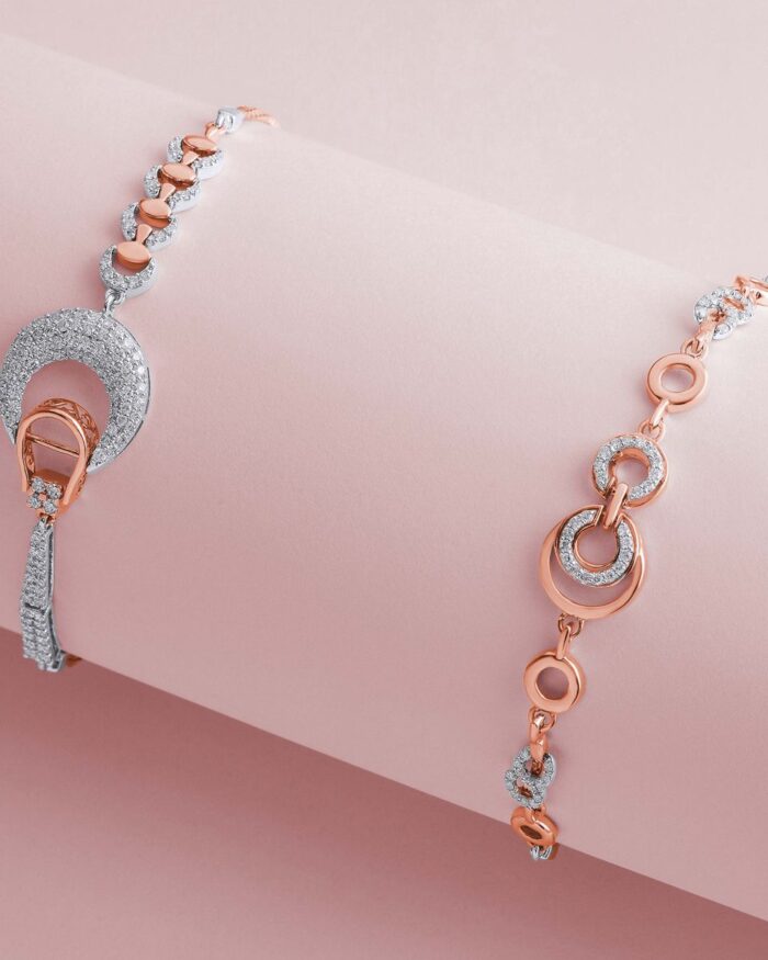 Diamanset bracelet-curb