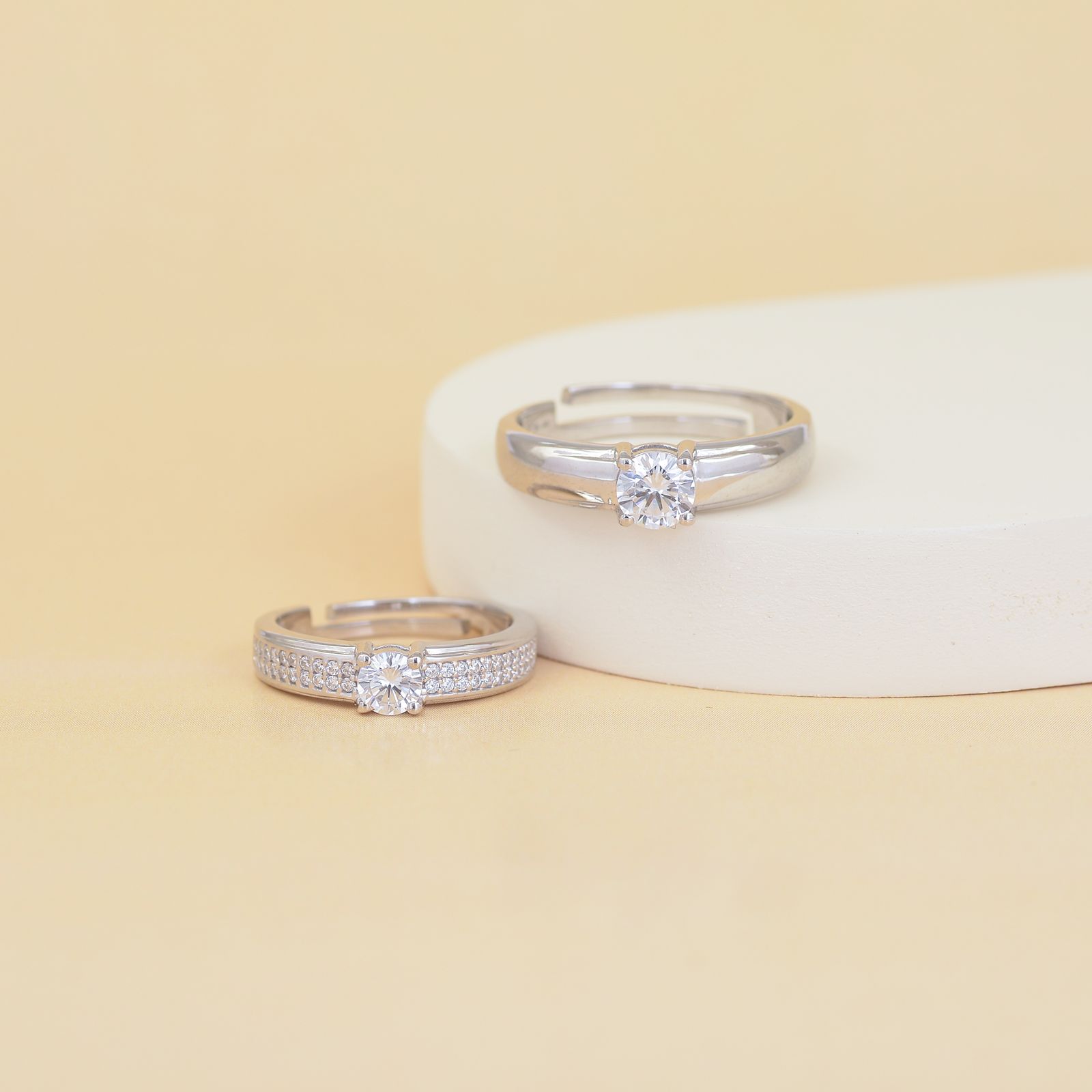 Sculpted Silver Ring - Image 2